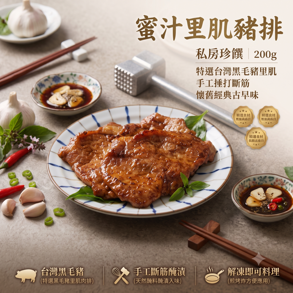 【輪轉私房】祖傳秘製鹹豬肉 (200g±10%/包)